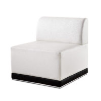 Coco Sectional - Armless - White
