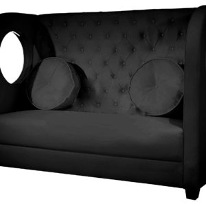 Riviera Sectional – Booth – Black