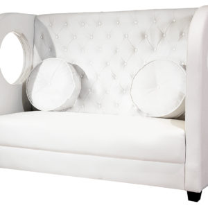 Riviera Sectional – Booth – White