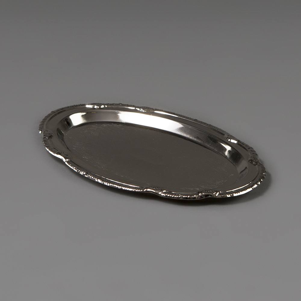 SERVING TRAY  OVAL  SMALL SILVER 204 Events